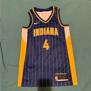 NBA Indiana Pacers stitched pinstripe basketball jersey super nice size 40
